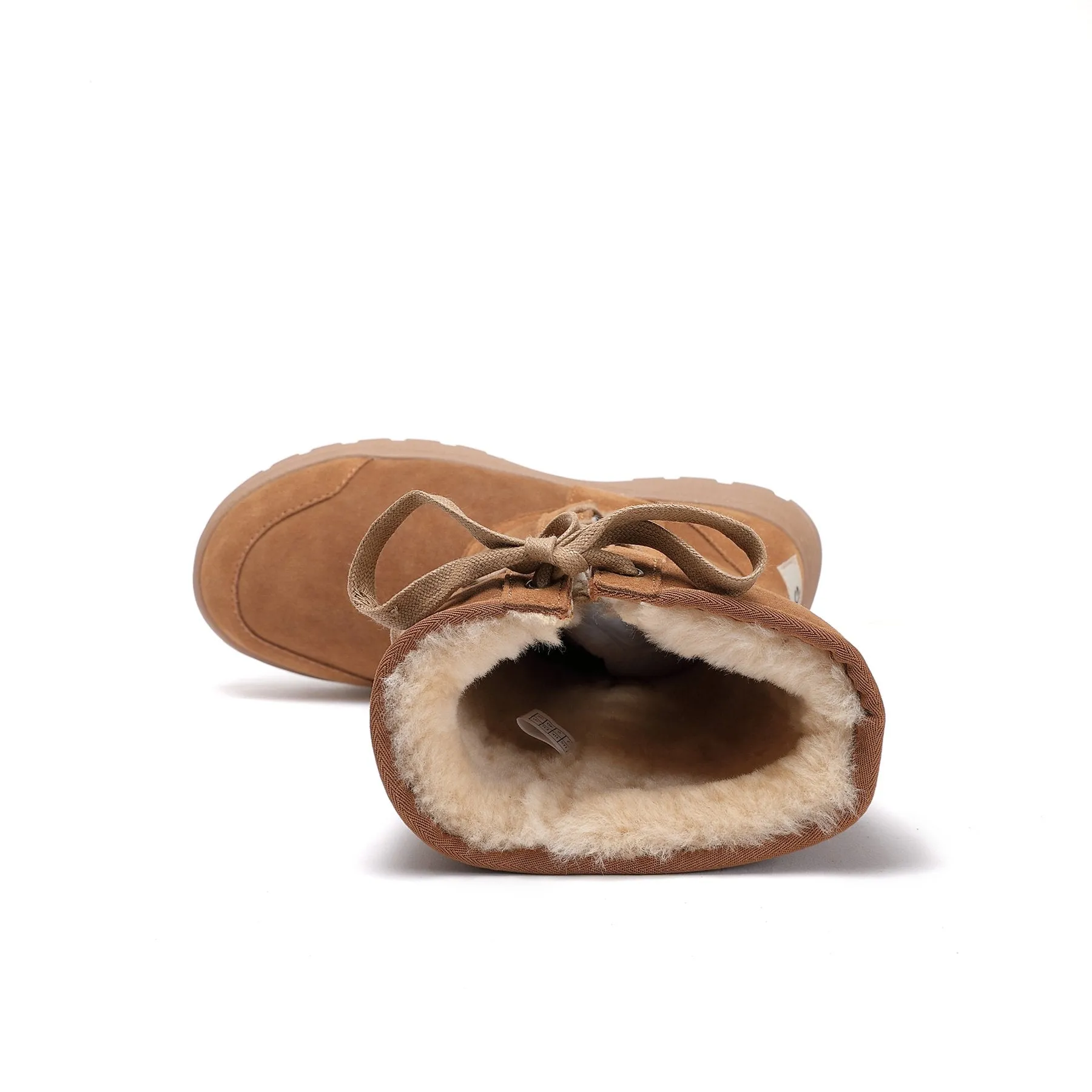 SIDE LACE SHEEPSKIN UGG BOOTS - 100% AUSTRALIAN A GRADE DOUBLE FACE SHEEPSKIN