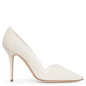 Sinbelahi 105 cream velvet pumps