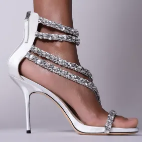 SOLEIL SANDAL WHITE KITTEN