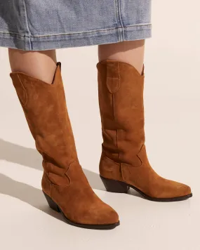 sprite boot - tan suede