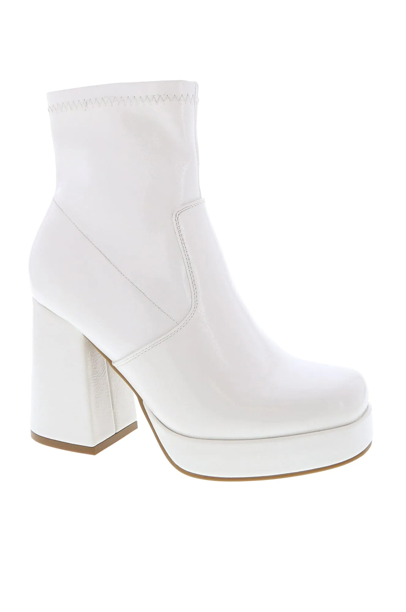 Thalia - Block Mid Heel Ankle Boots, Pull-On Design with Inward Zipper, Stylish Winter Footwear, Comfortable, Perfect for Casual or Dressy Outfits