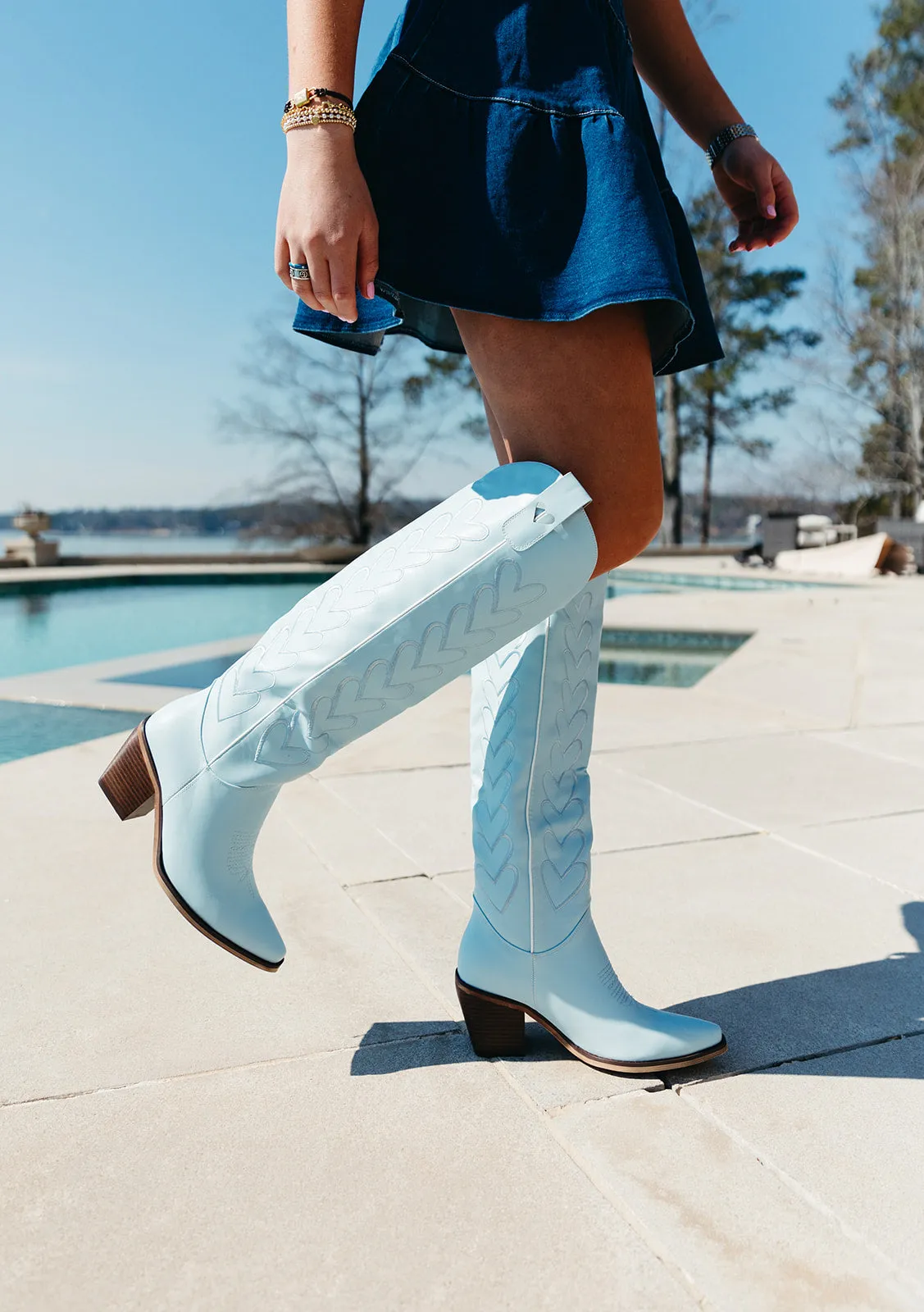 The Maybelle Cowgirl Boot - Blue