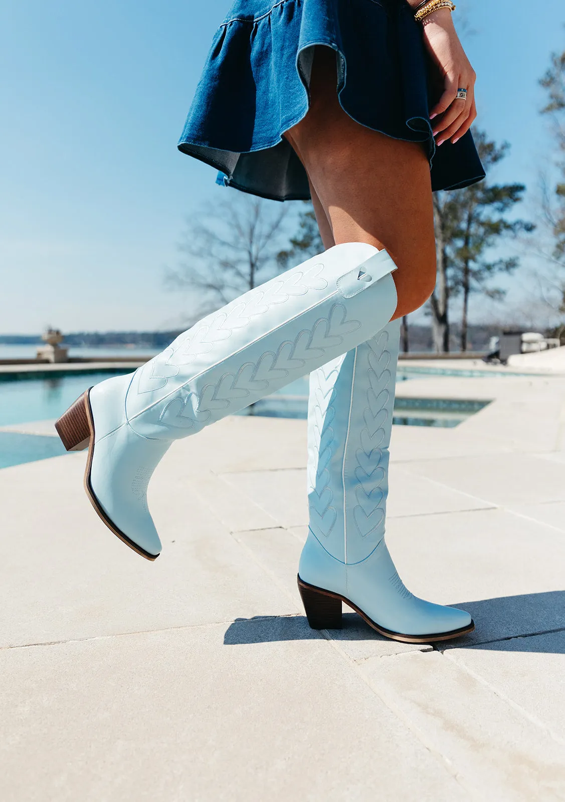 The Maybelle Cowgirl Boot - Blue