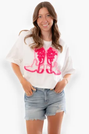 Tinsel Thread Cowboy Boot Tee