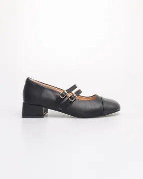 Tomaz FL090 Ladies Mary Jane Gold Buckle Heels