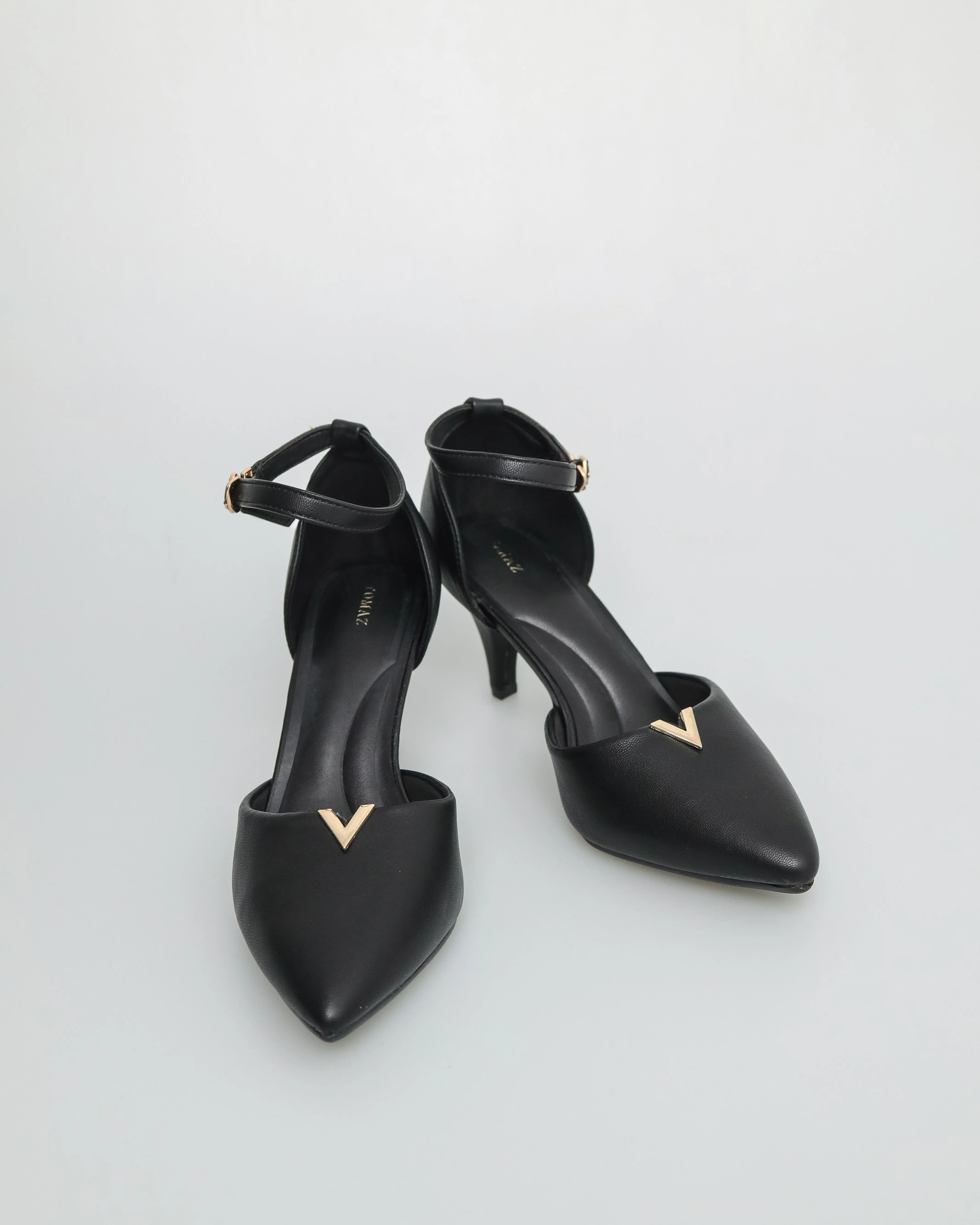 Tomaz NN272 Ladies Pointed Toe Ankle Strap Heels