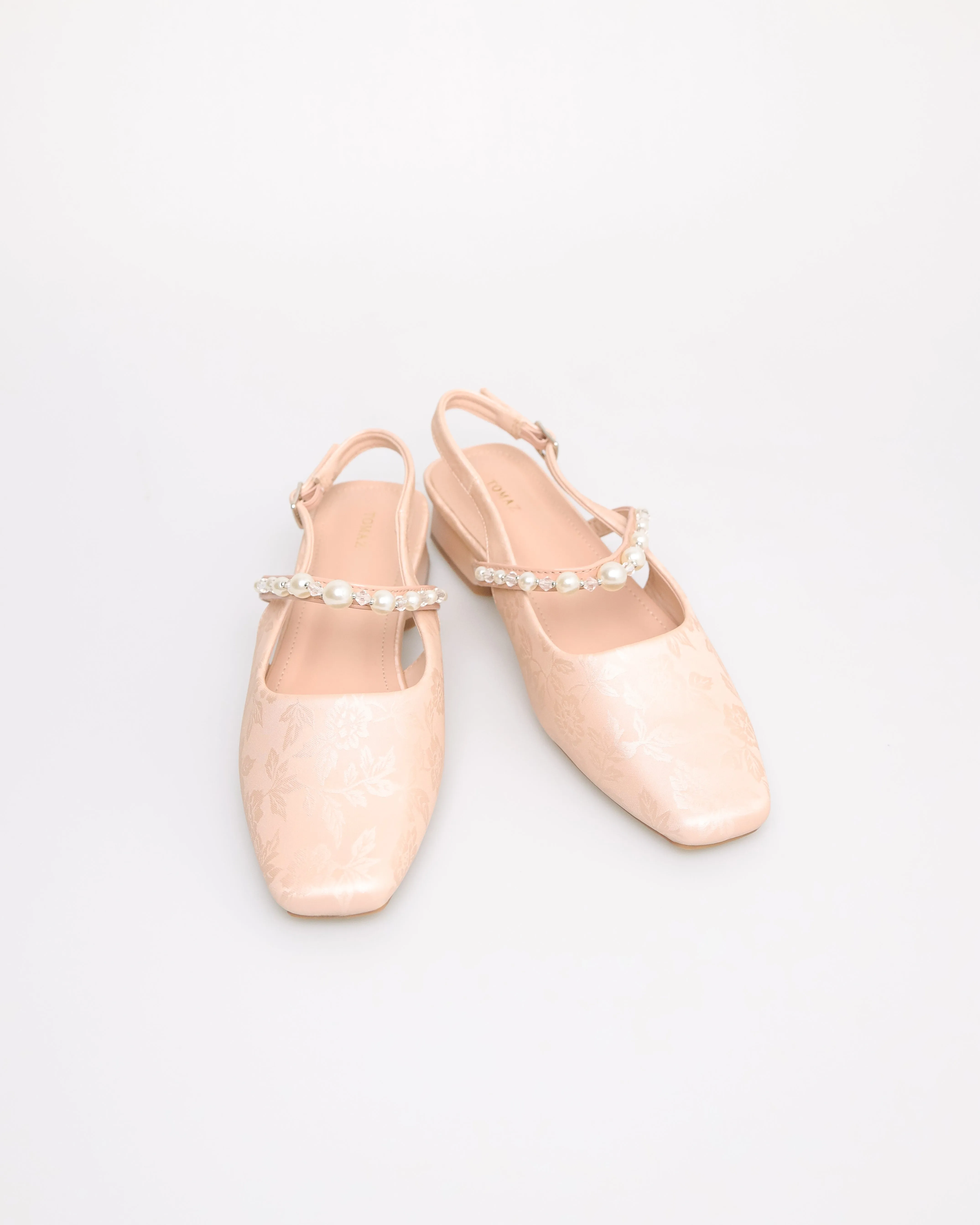 Tomaz NN459 Ladies Pearl Slingback Flats