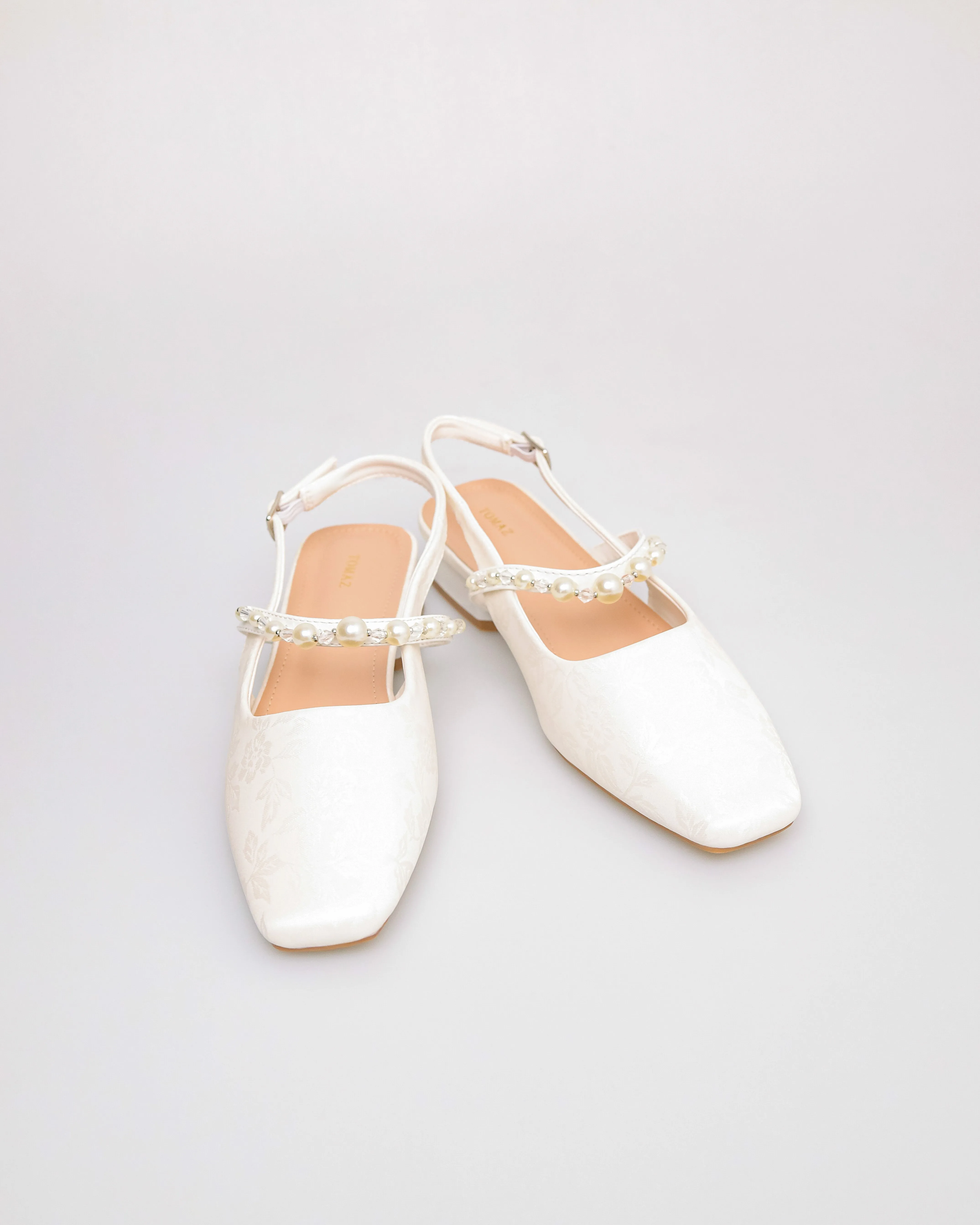 Tomaz NN459 Ladies Pearl Slingback Flats