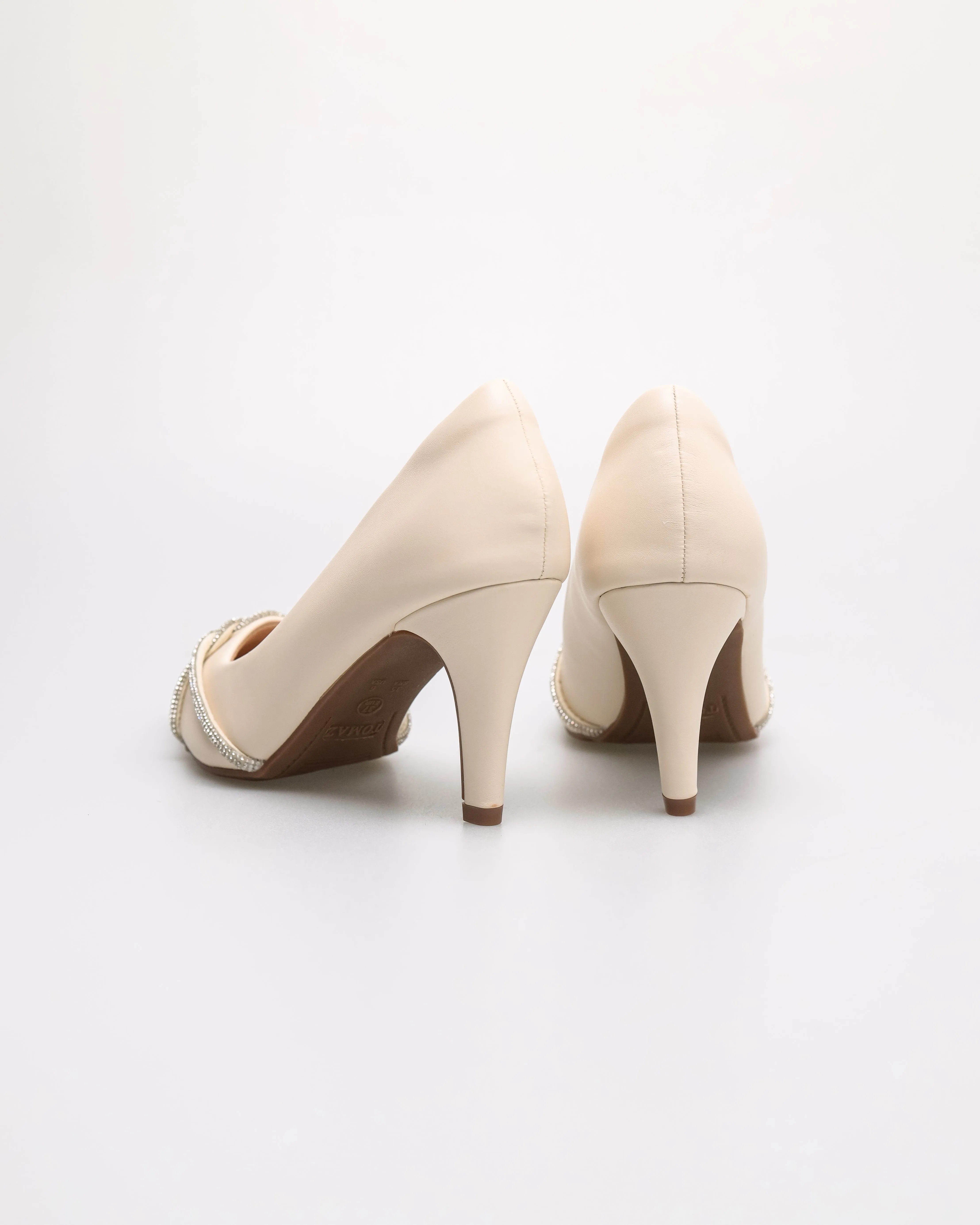 Tomaz NN517 Ladies Glitter Crisscross Heels