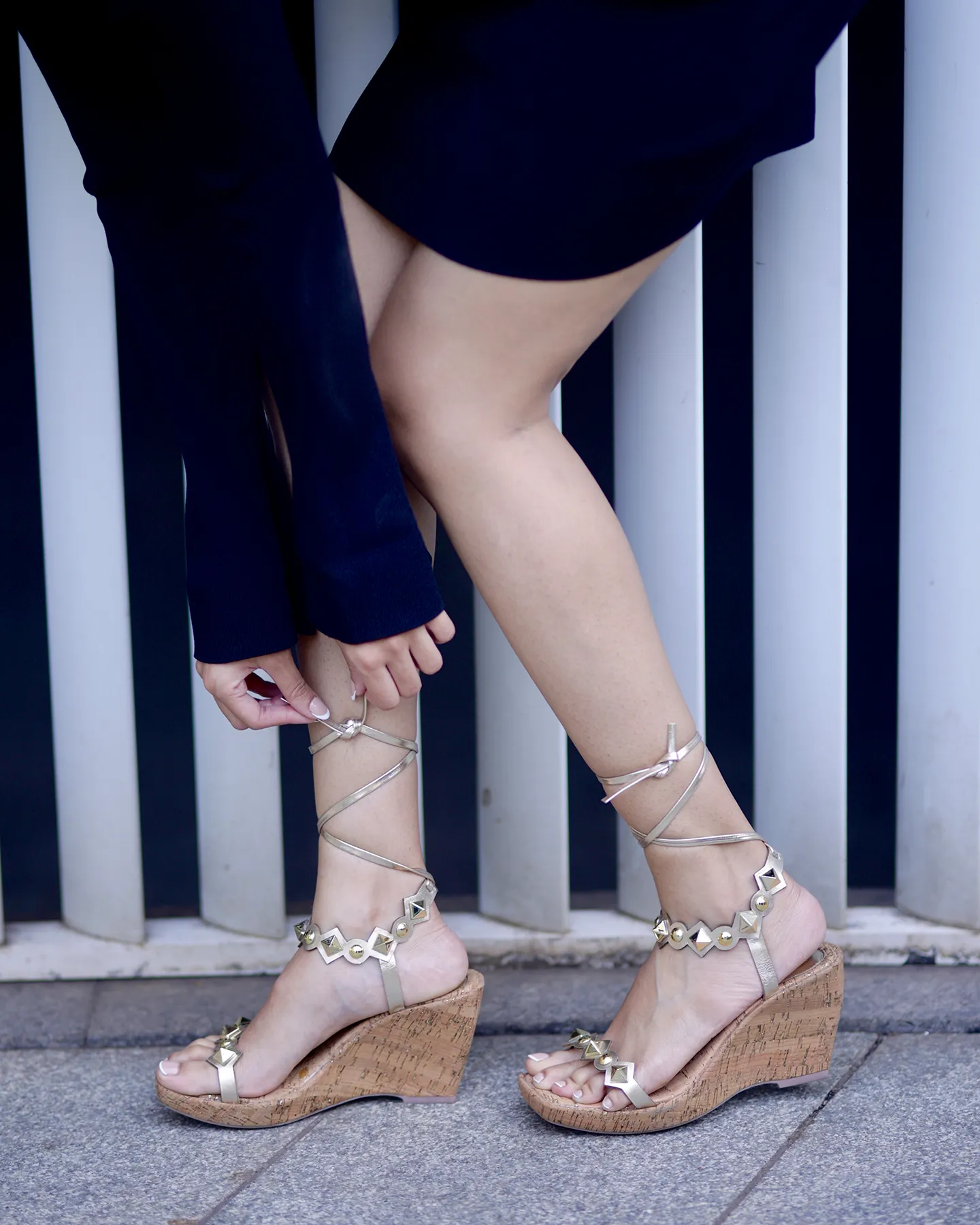 Twightlight Twist- The Studded Tie Up Platforms