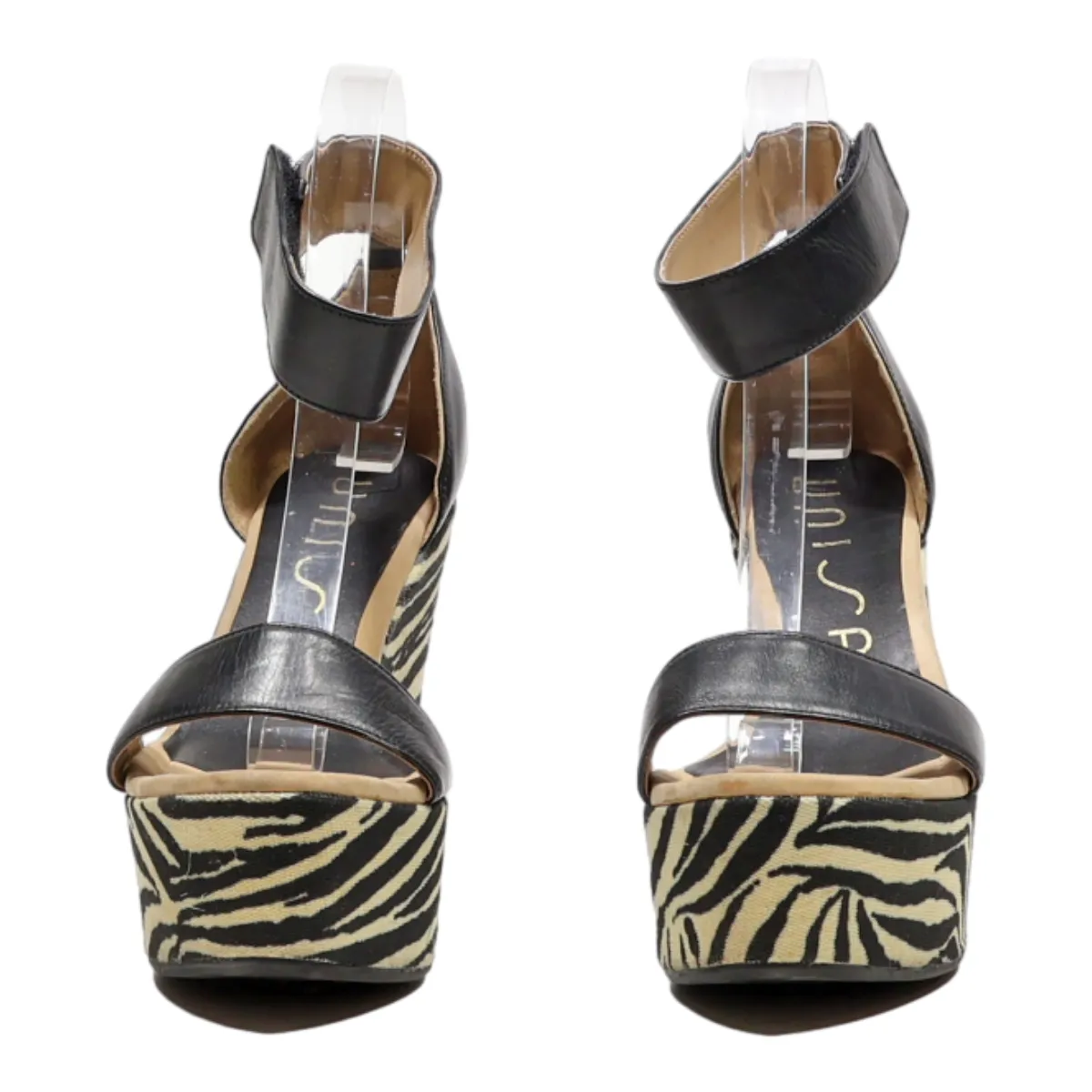 UNISA Wedge Heels Black Synthetic Womens UK 4