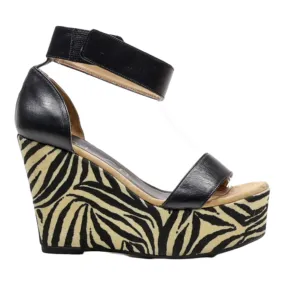 UNISA Wedge Heels Black Synthetic Womens UK 4