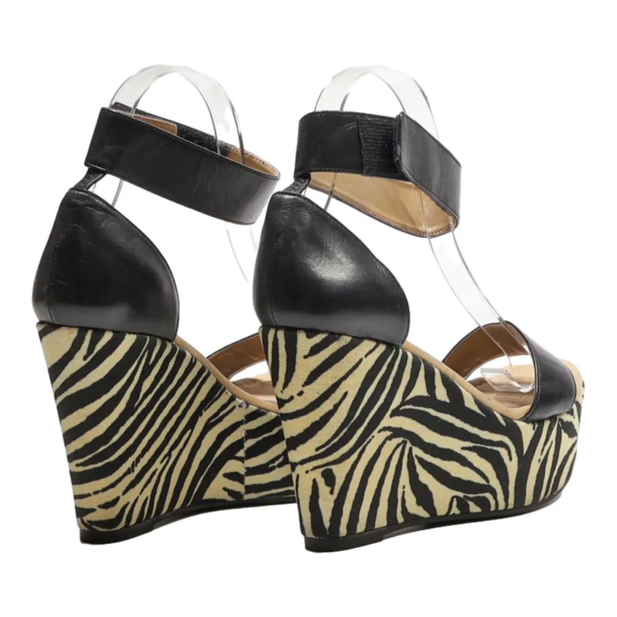UNISA Wedge Heels Black Synthetic Womens UK 4