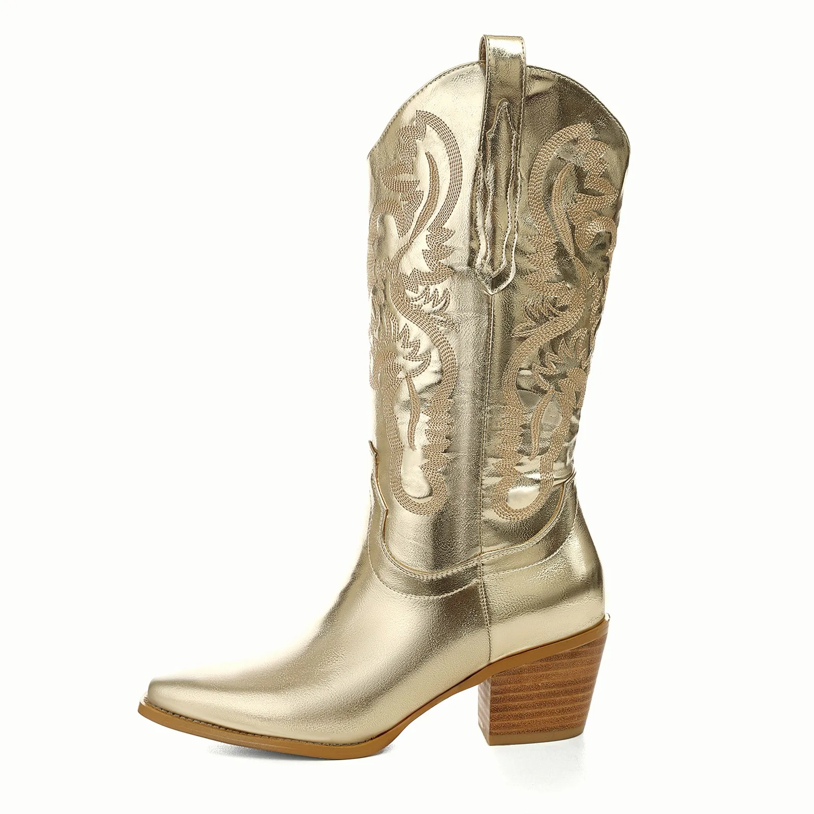 USS Shoes Marty Women's Metallic Cowboy Boots