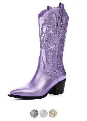 USS Shoes Marty Women's Metallic Cowboy Boots