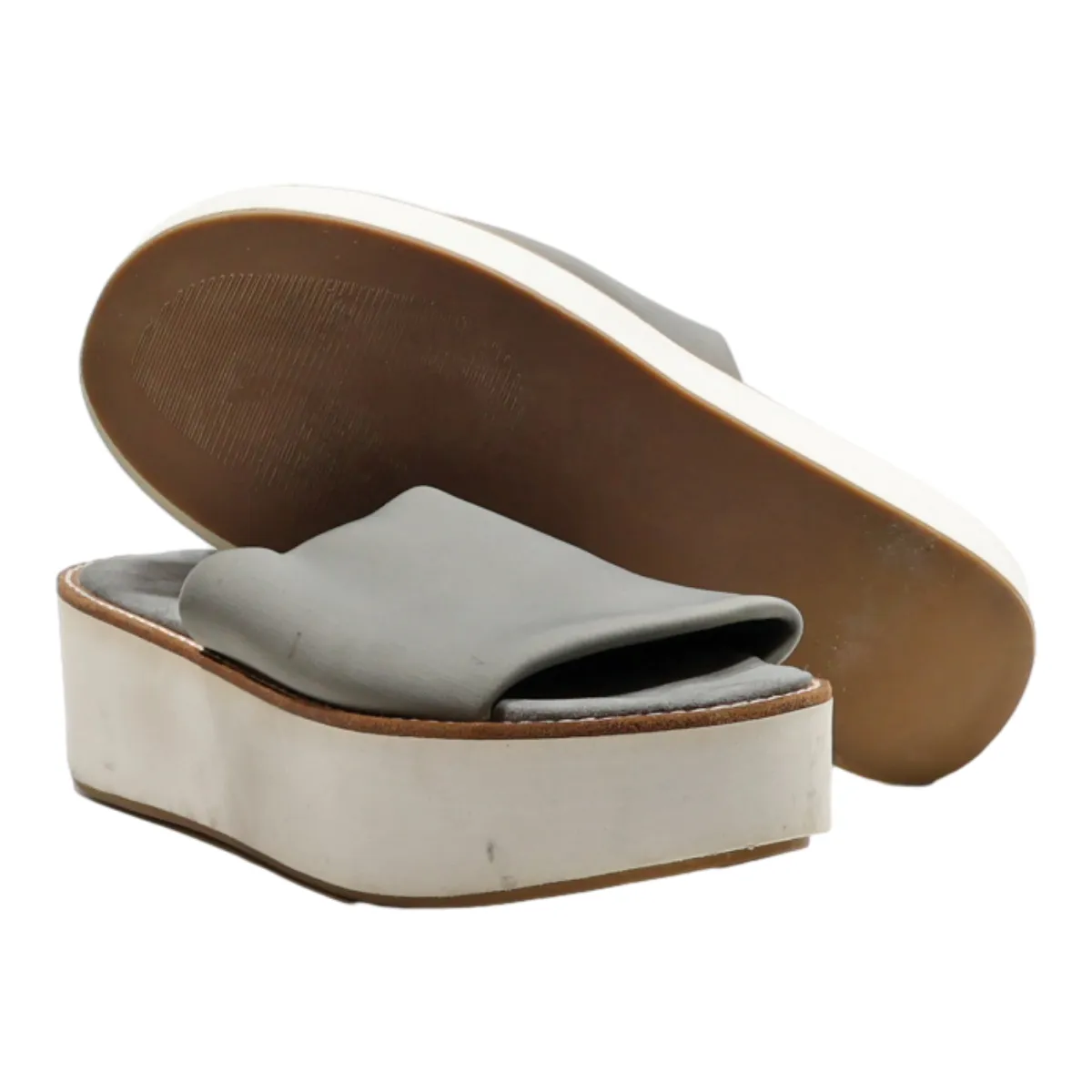 VINCE CAMUTO Wedge Heels Grey Synthetic Womens UK 8